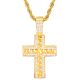 Cross Pendant 24 Inch Chain Necklace
